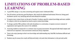 Problem based learning, A teaching strategy | PPTX