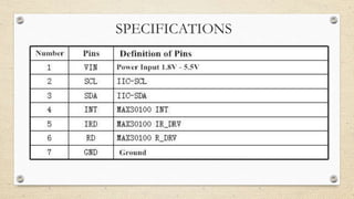 SPECIFICATIONS
 