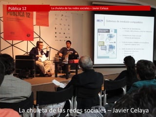 Pública 12      La chuleta de las redes sociales – Javier Celaya




     La chuleta de las redes sociales – Javier Celaya
 