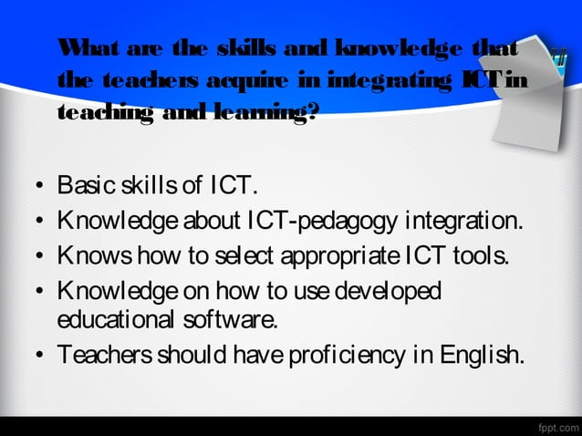 integrating ICT into teaching and learning in Malaysian school | PPT