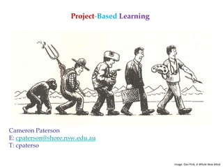 Cameron Paterson
E: cpaterson@shore.nsw.edu.au
T: cpaterso
Project-Based Learning
Image: Dan Pink, A Whole New Mind
 