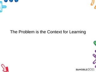 The Problem is the Context for Learning 