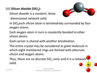 Sio2 Network Covalent Solid P Block elements | PPTX