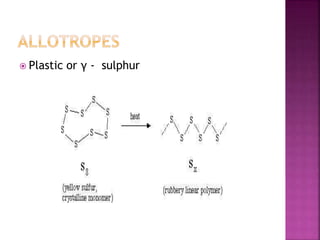  Plastic or γ - sulphur
 