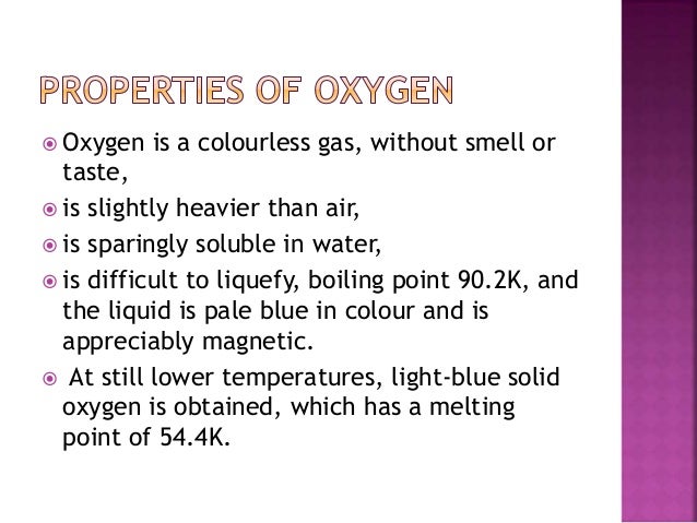 What is the boiling point of oxygen?