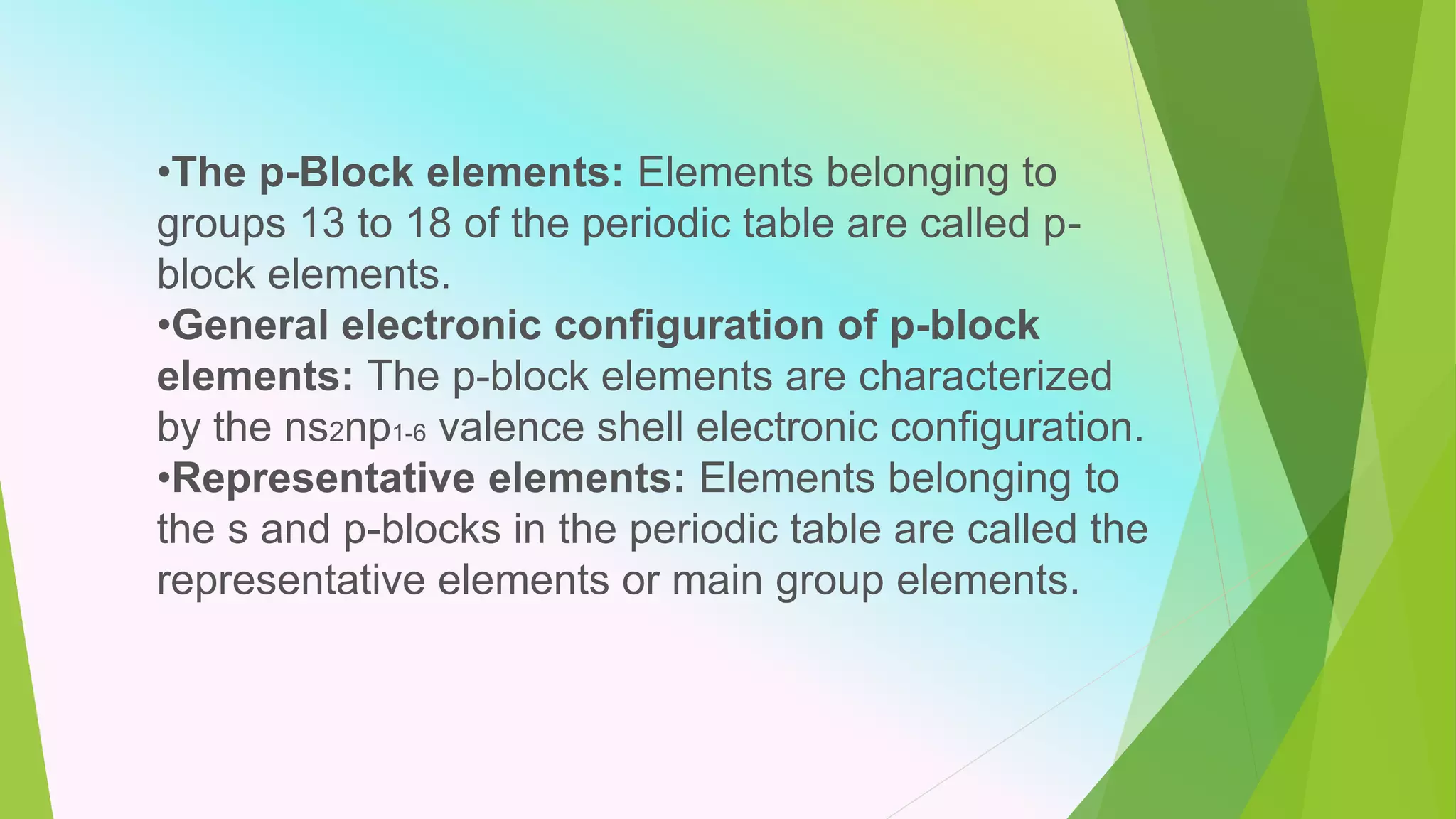 P block elemets grp 16 to 18 | PPTX