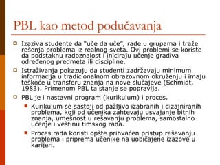 Metod Rada Projekt metoda i problemska nastava | PPT