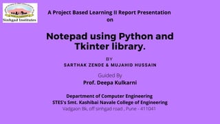 Notepad Using Tkinter Pdf Notepad Using Tkinter Pdf