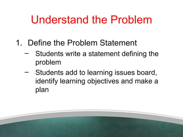 Problem Based Learning | PPT