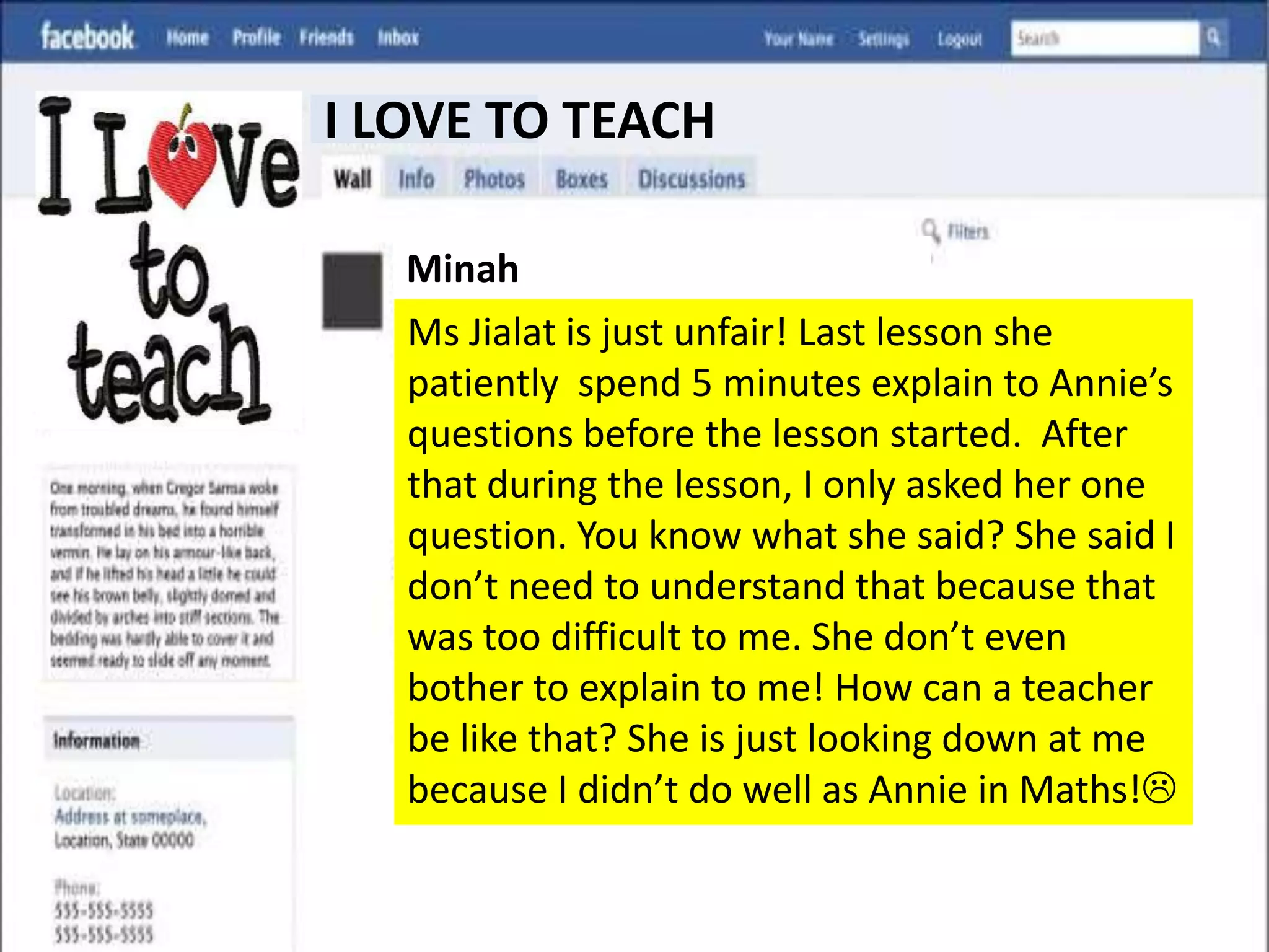 Minimize distractionInteractionsAsking questionsSocial EnvironmentBefore / During / After the lessonFairness“Cher”