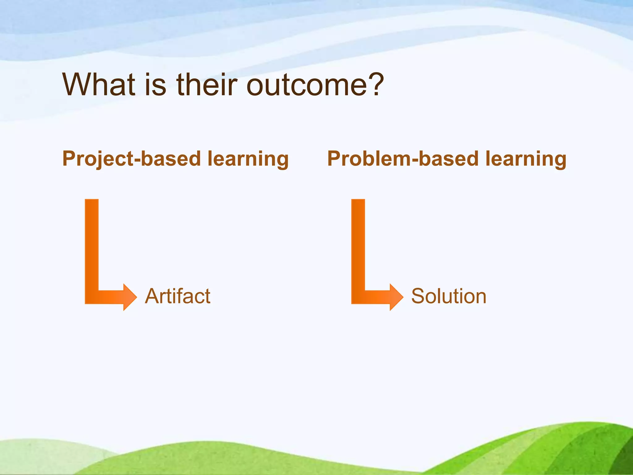 Project-based and Problem-based learning | PPTX | Educational ...