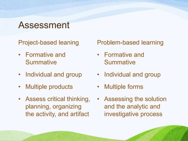 Project-based and Problem-based learning | PPTX | Educational ...