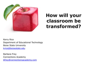 Reducing our Carbon Footprint Lesson Chart
