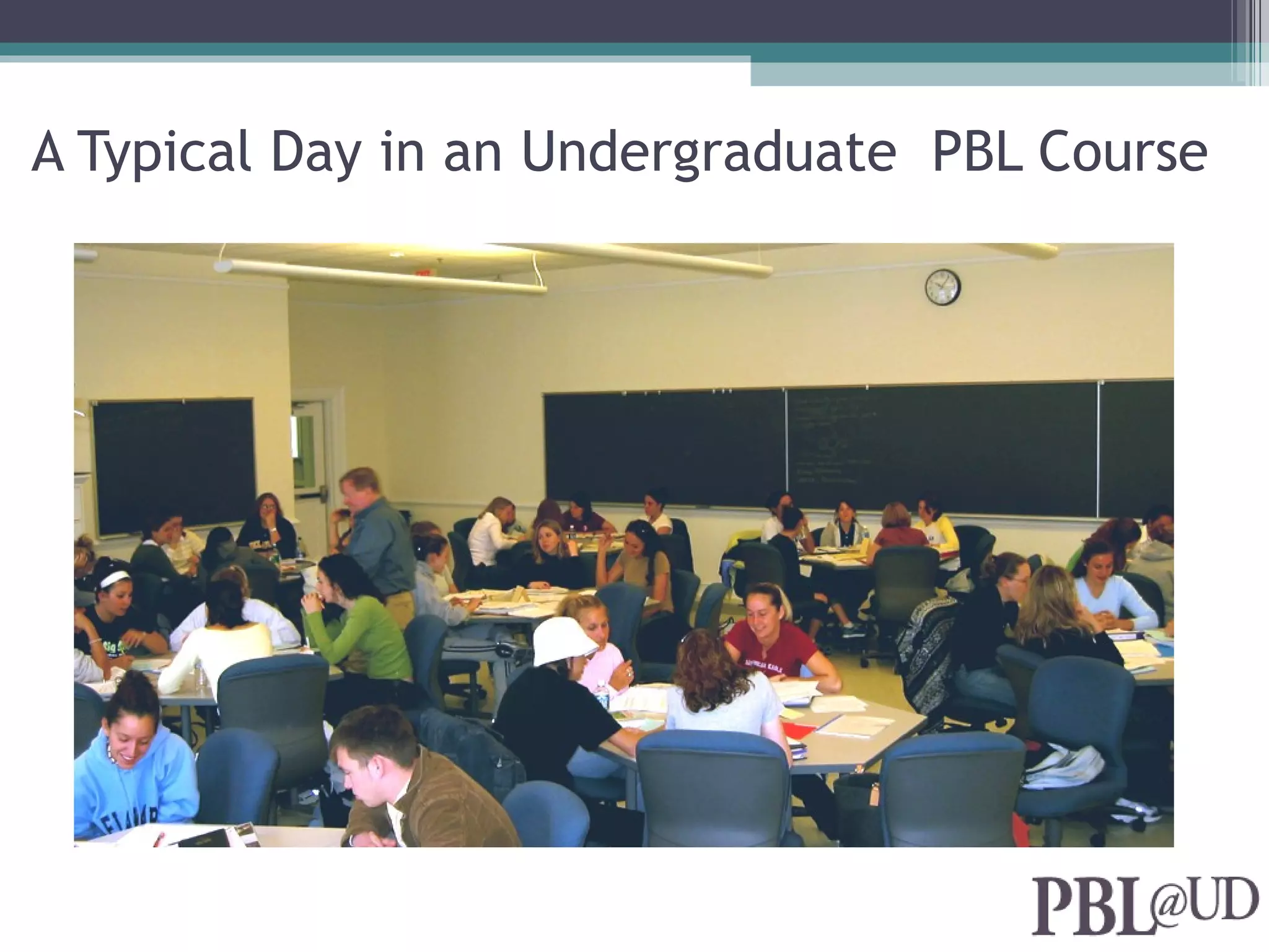 A Typical Day in an Undergraduate PBL Course
 