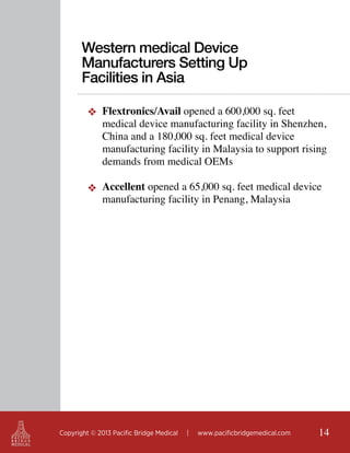 Medical Device Manufacturing in Asia | PDF