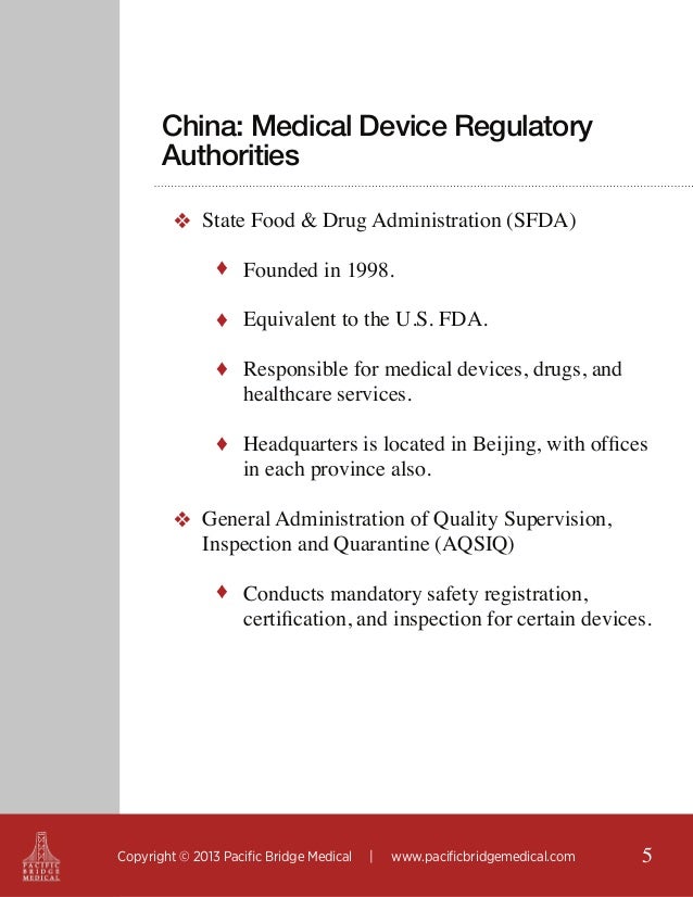 China Medical Device Regulations