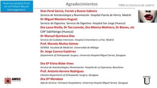 Pbm En Fractura De Cadera Dr Garcia Erce Madrid Mayo 17