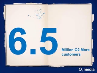 Million O2 More
customers
 
