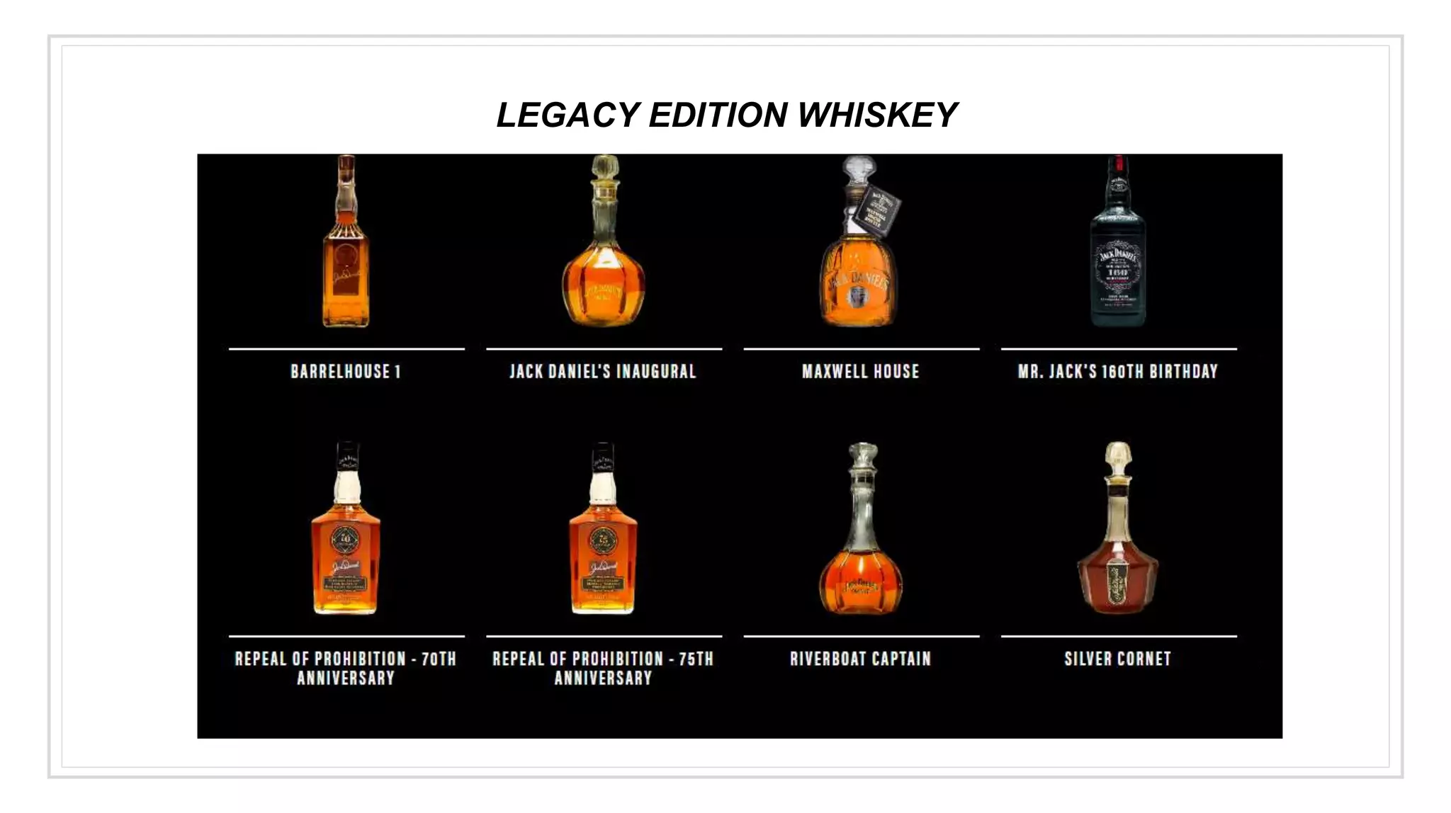 LEGACY EDITION WHISKEY
 