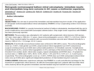 PBMV TIPS AND TRICKS
 