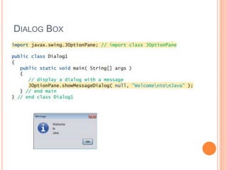 DIALOG BOX
 