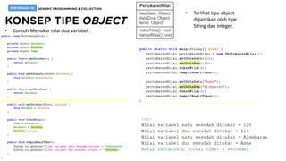 [PBO] Pertemuan 10 - Generic Programming & Collection | PDF