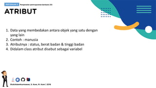 [PBO] Pertemuan 3 - Pengenalan Pemrograman Berbasis Objek | PDF