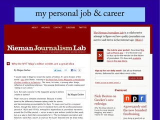 my personal job & career
 