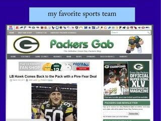 my favorite sports team
 