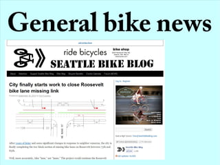 General bike news
 