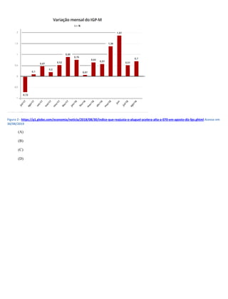 Figura 2 - https://g1.globo.com/economia/noticia/2018/08/30/indice-que-reajusta-o-aluguel-acelera-alta-a-070-em-agosto-diz-fgv.ghtml Acesso em
30/08/2019
(A)
(B)
(C)
(D)
 