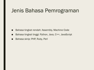 Pengantar Bahasa Pemrograman - JGU 1.pptx