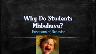 Functions of Behavior
 