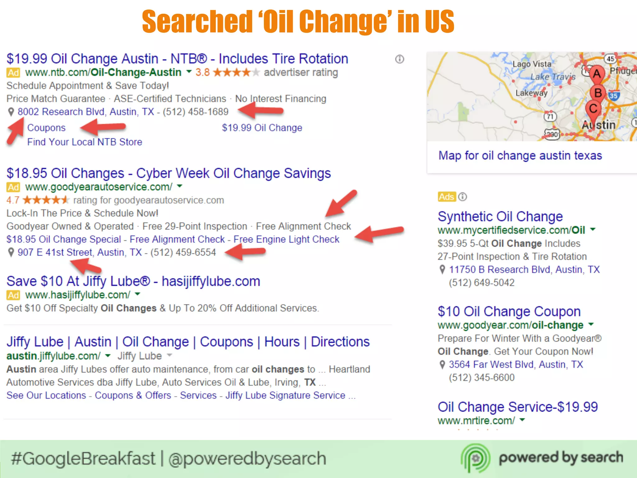 Searched ‘Oil Change’ in US