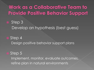Every communicative behavior can be described by the form and functionForm: the behavior used to communicateFunction: the reason or purpose of the communicative behavior