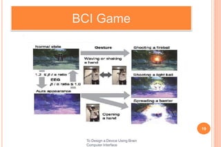 BCI Game
19
To Design a Device Using Brain
Computer Interface
 