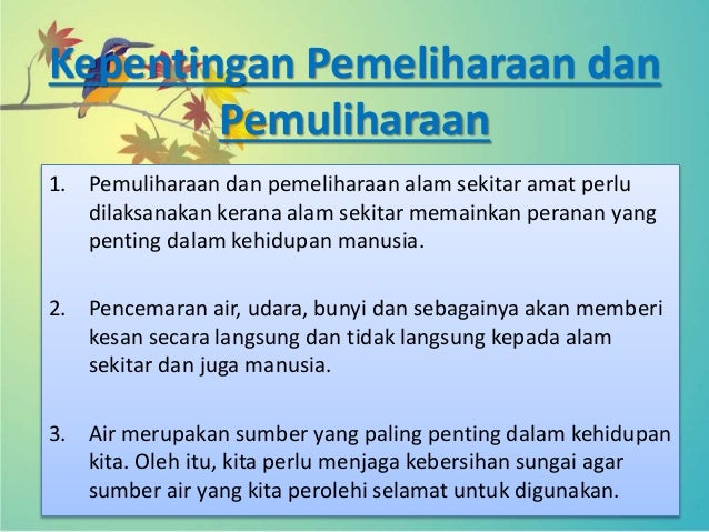 PBS BAND6 KEPENTINGAN PEMELIHARAAN DAN PEMULIHARAAN SUMBER ...