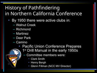 Comprehensive Pathfinder Basic Staff Training and History Overview | PPT