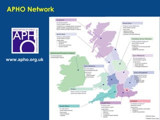 APHO Network
www.apho.org.uk
 