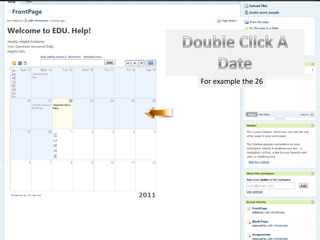 Double Click A Date For example the 26 