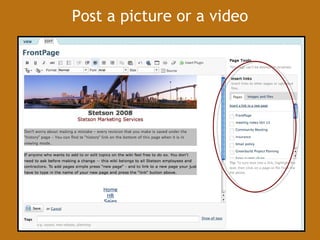 Post a picture or a video 