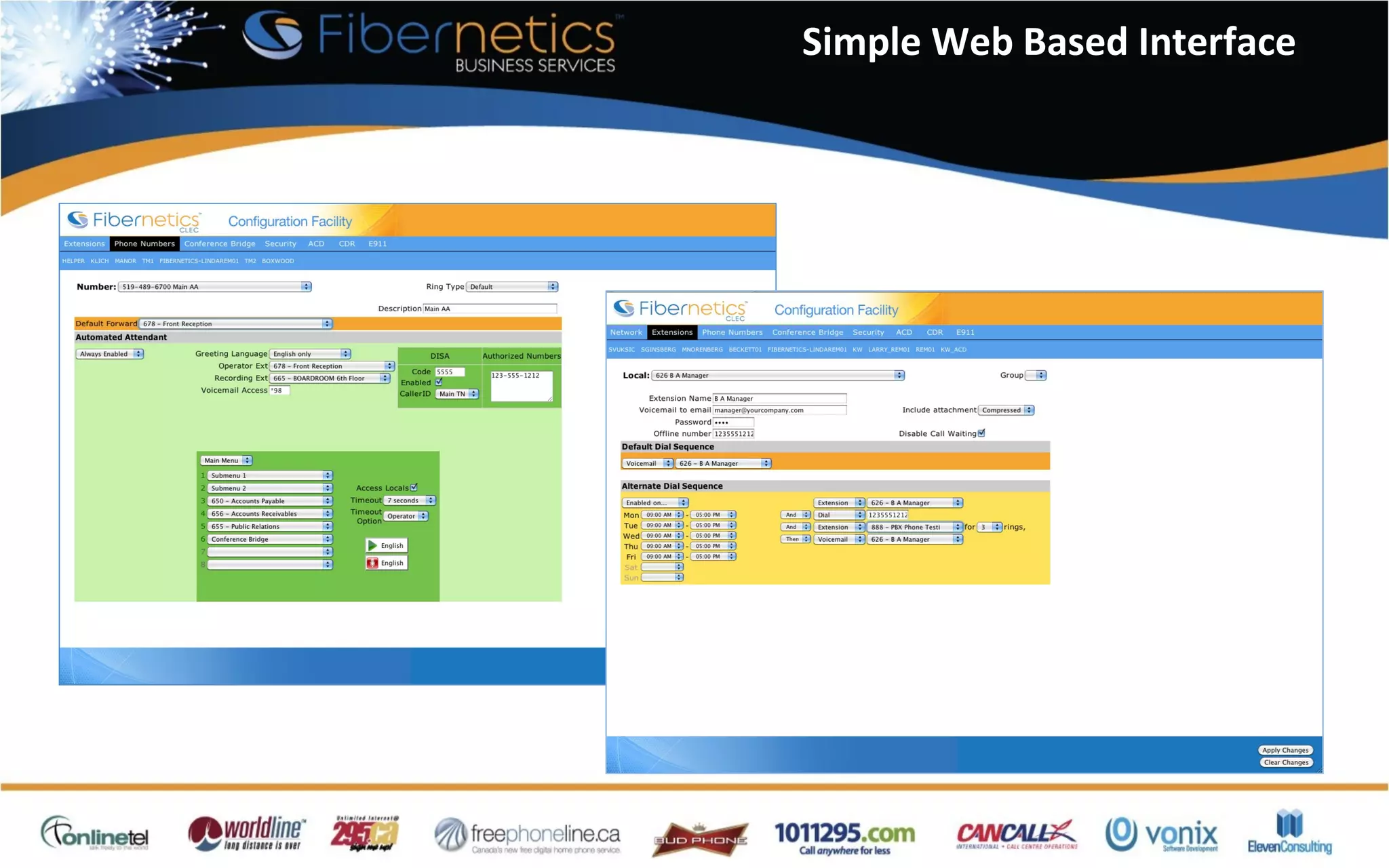 Simple Web Based Interface 