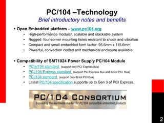 A versatile PC/104 Power Supply with Power-over-Ethernet from Sundance ...