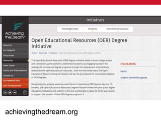 @txtbks | sparcopen.org
achievingthedream.org
 