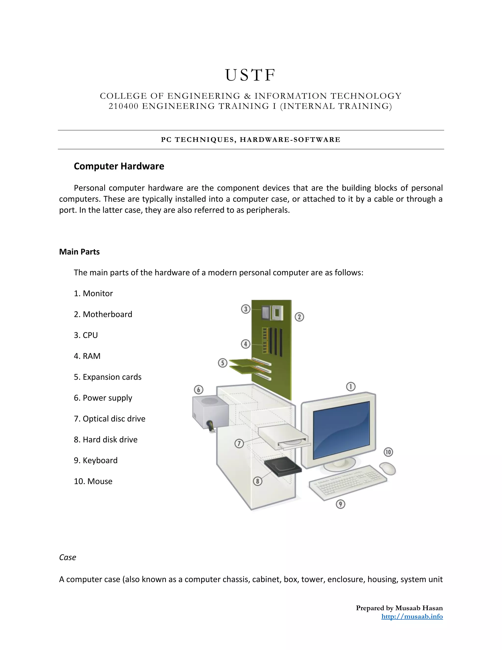 PC techniques software and Hardware | PDF