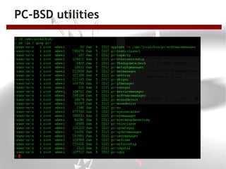 PC-BSD utilities
 