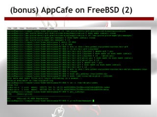 (bonus) AppCafe on FreeBSD (2)
 