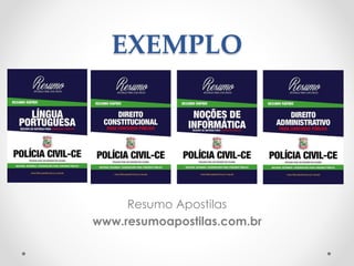 EXEMPLO
Resumo Apostilas
www.resumoapostilas.com.br
 