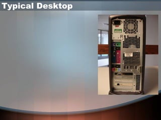 Basic Desktop Computer Connection PC Connections | PPT