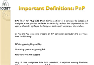 Pnp Computer Pc interface | PPT